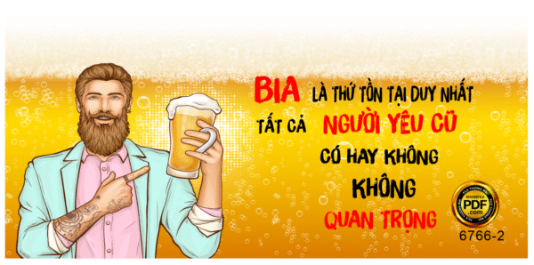 Bia ngon không thể thiếu bạn hiền file corel