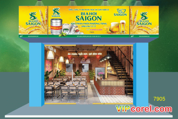 Biển bia hơi saigon - nhà phân phối Phương Tùng