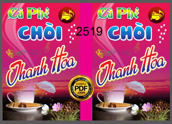 Market biển vẫy quán cà phê chòi Thanh Hoa file CDR