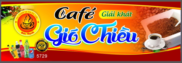 Bảng biển Đức Mạnh cà phê gió Chiều - giải khát file corel