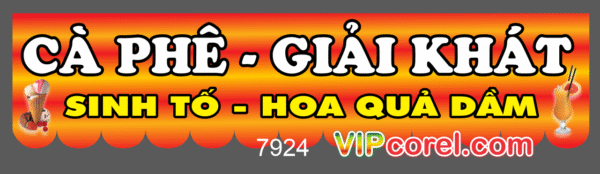 Biển cà phề - giải khát - sinh tố - hoa quả dầm