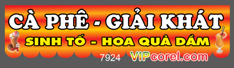 Biển cà phề - giải khát - sinh tố - hoa quả dầm