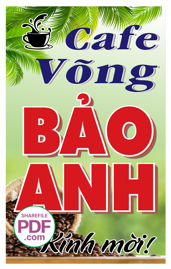 Biển Cà phê Võng Bảo Anh file PDF & CDR