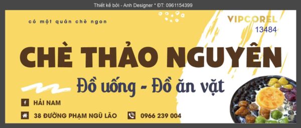 Chè thảo nguyên - đồ uống đồ ăn vặt file corel