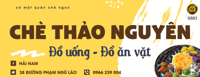 Biển Chè Thảo Nguyên đồ uống - đồ ăn vặt
