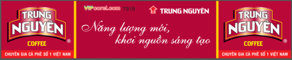 Biển quảng cáo cà phê trung nguyên file corel