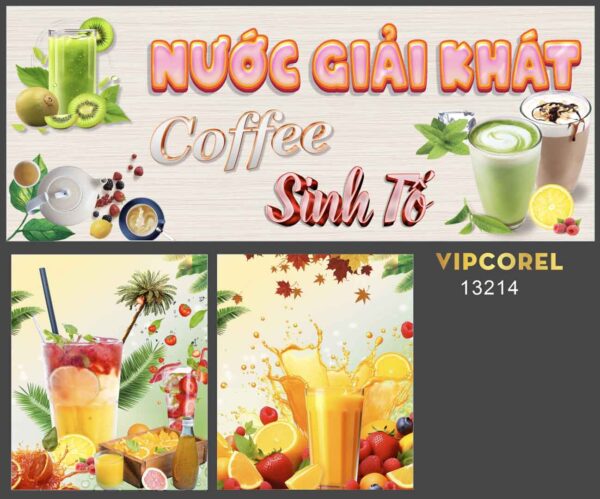 Decal dán Xe bán hàng rong nước giải khát vector
