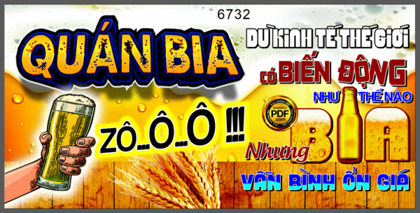 Dù kinh tế thế giới có biến động như nào nhưng bia vẫn bình ổn giá