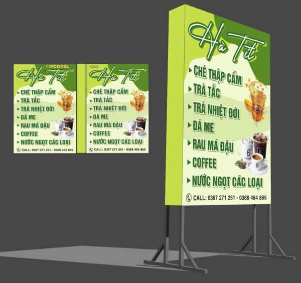 Biển vẫy Hà Tít - chè thập cẩm - trà tắc