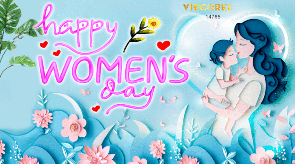 Background Happy Women's Day file corel