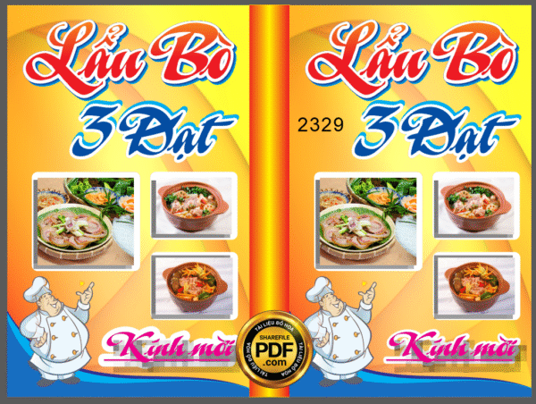Market biển vẫy Lẩu Bò 3 Đạt file CDR X5