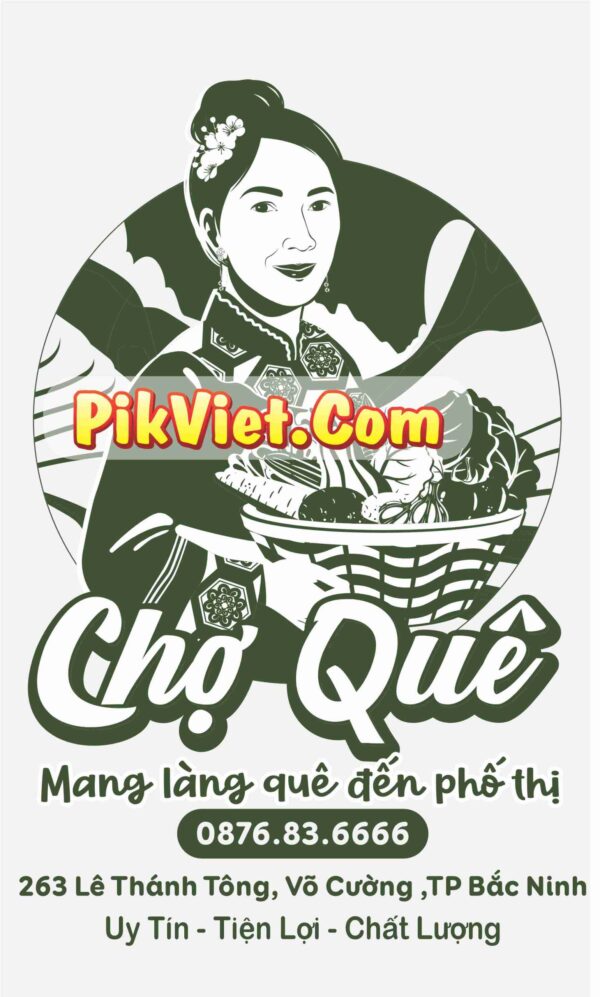 logo chợ quê bắc ninh - mang làng quê đến phố thị