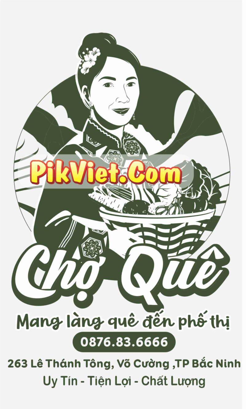 logo chợ quê bắc ninh - mang làng quê đến phố thị