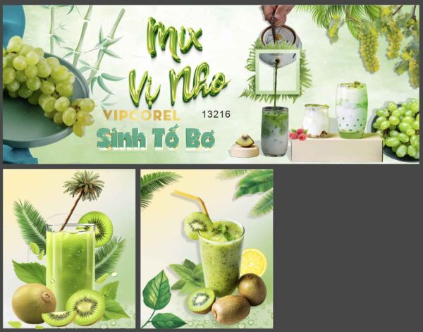 Mẫu xe bán hàng nước Trà Chanh - sinh tố #2