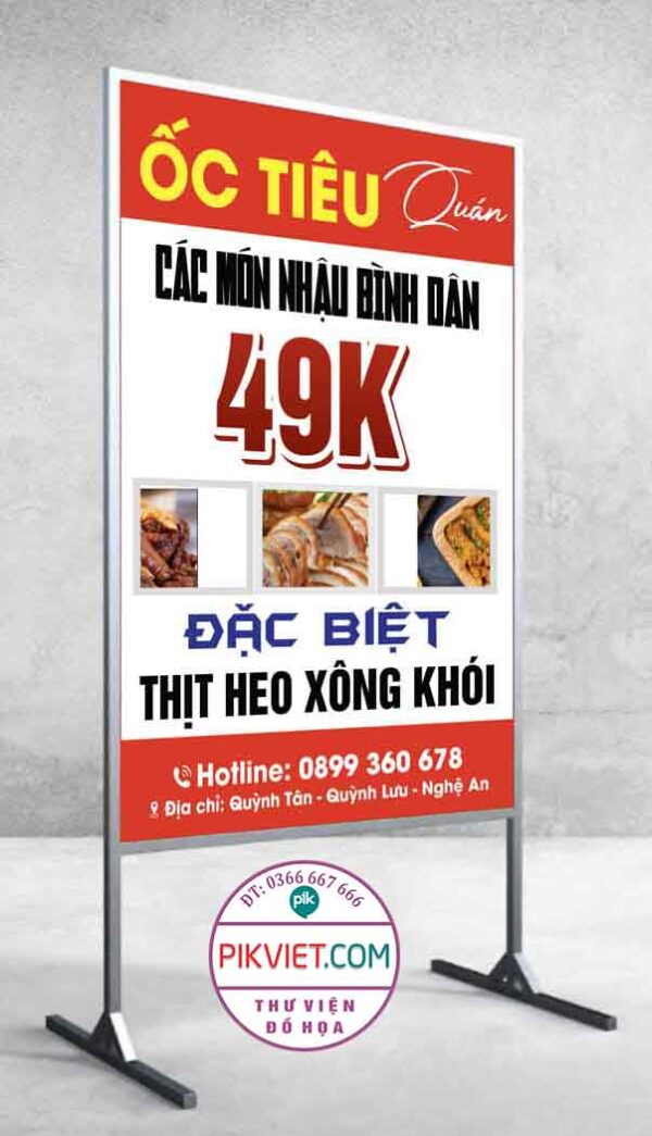 Market Hải Sản Ốc Nhỏ - Nghêu Sò Ốc - Lẩu & Nướng file CDR
