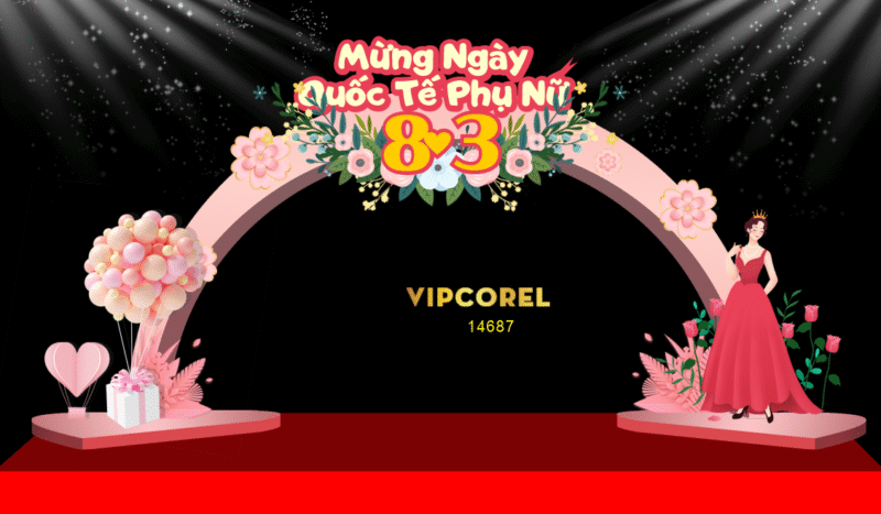 Market ngày quốc tế phụ nữ 8/3 2025 file corel #12