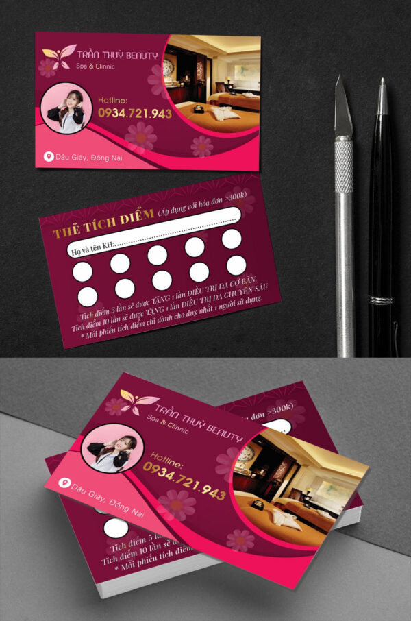 Mẫu danh thiếp namecard công ty file corel 52