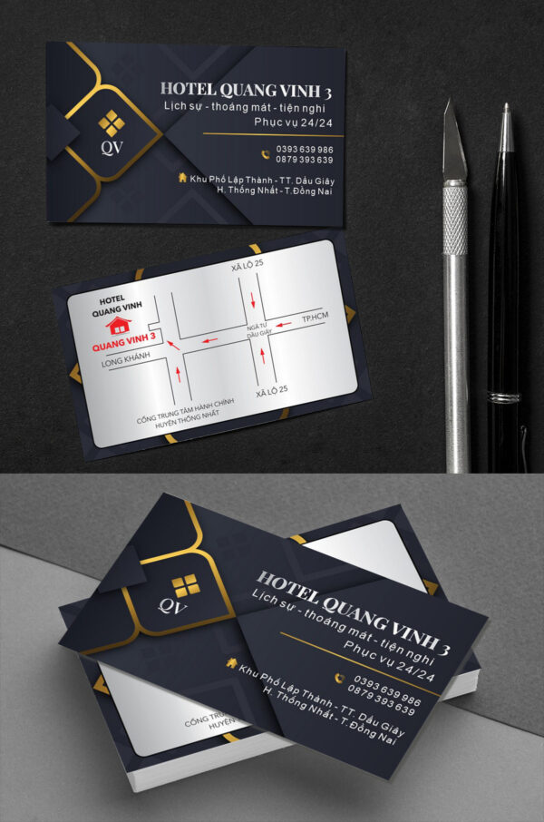 Mẫu danh thiếp namecard khách sạn