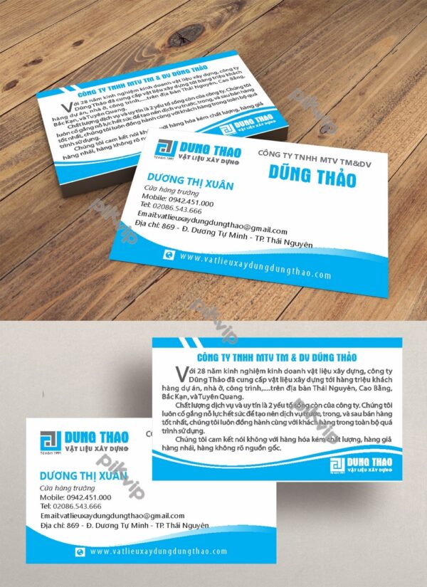 Mẫu danh thiếp namecard công ty file corel 62