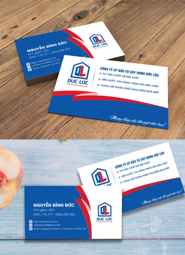 Mẫu danh thiếp name card đẹp file corel 10
