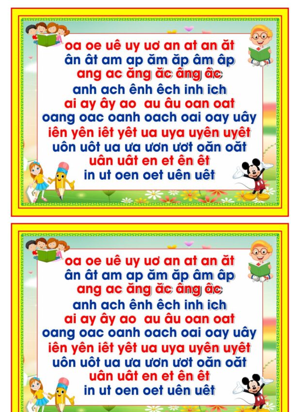 Học tập đọc tiếng việt file PDF & CDR