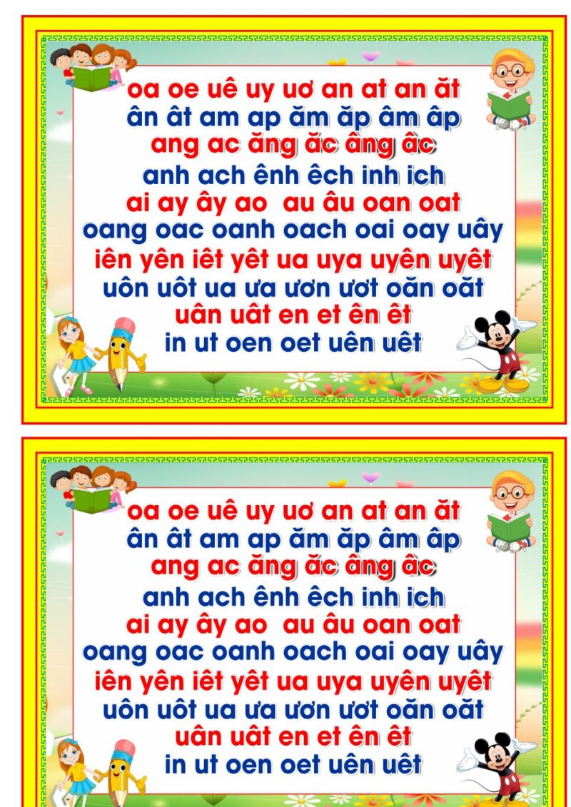 Học tập đọc tiếng việt file PDF & CDR