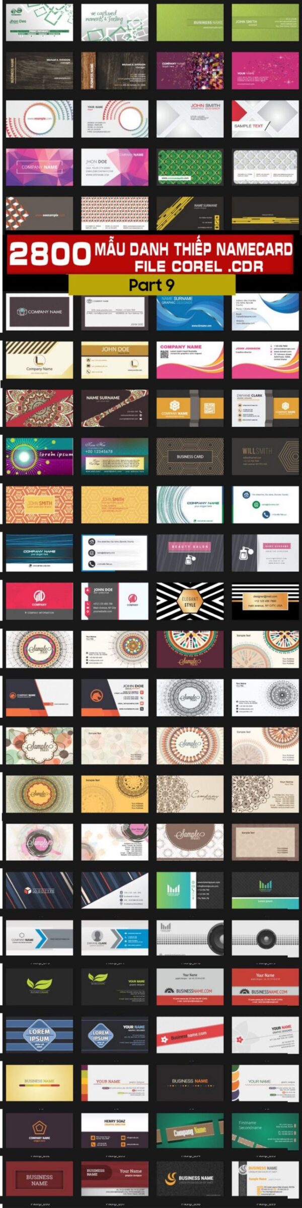 2800 Mẫu danh thiếp namecard file corel 2022 part 9