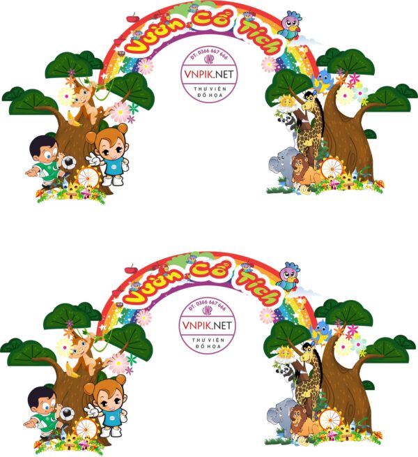 Trang trí cổng vườn cổ tích file PDF & CDR