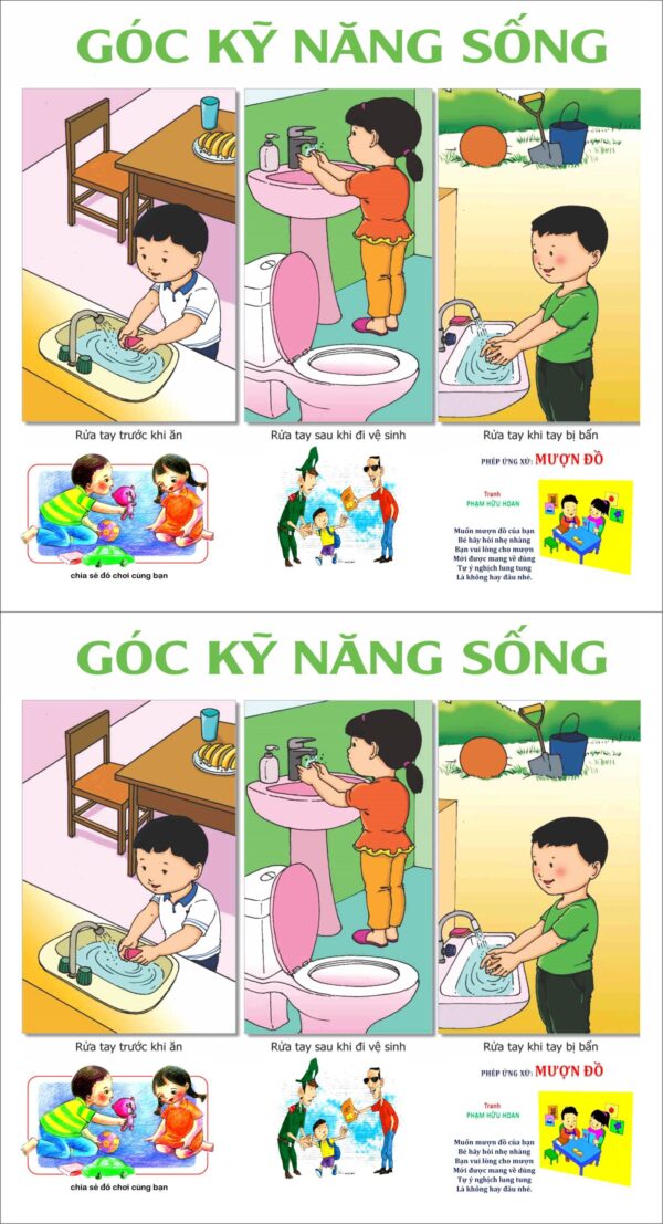 Góc kỹ năng sống mầm non