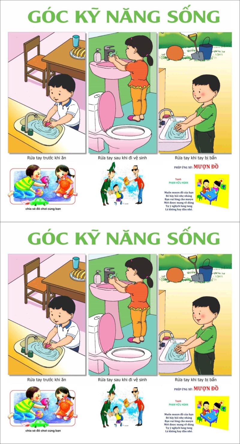 Góc kỹ năng sống mầm non