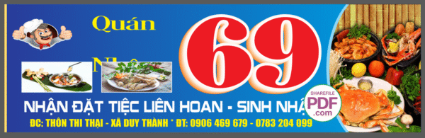 Biển quán 69 liên hoan - sinh nhật file PDF & CDR