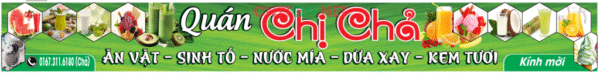 Quán Chị Chả - Ăn vặt - Sinh tố - Nước mía... Corel