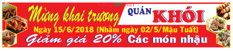 Market bảng biển Quán Khói - Nhậu bình dân CDR
