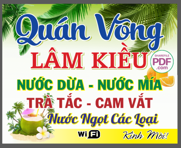 Biển Lâm Kiều - nước giải khát file PDF & CDR