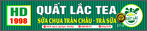 Market quất lắc Tea- sữa chua trân châu - trà sữa HD 1998