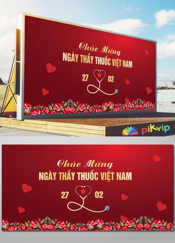 Phông nền chúc mừng ngày thầy thuốc Việt Nam #5