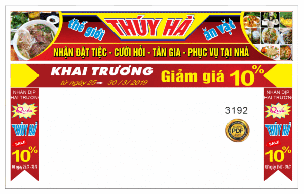 Market biển hiệu thế giới Thúy Hà - Ăn Vặt file Corel