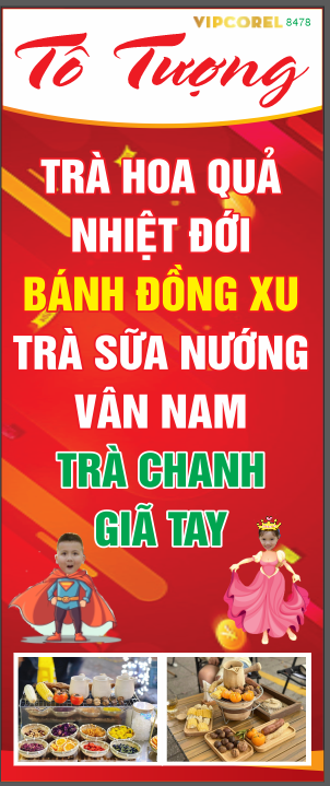 Tô tượng - trà hoa quả - trà tranh giã tay