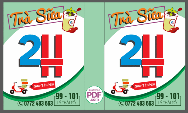 Biển Trà sữa 2H - ship tận nơi file PDF