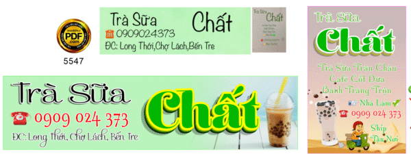 Market biển Trà sữa Chất Bến Tre file corel