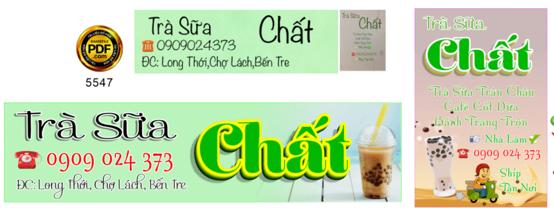 Market biển Trà sữa Chất Bến Tre file corel