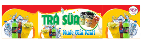 Biển Trà sữa - Nước giải khát file PDF & CDR