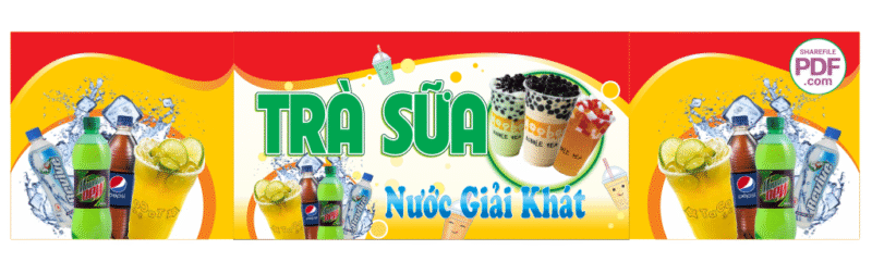Biển Trà sữa - Nước giải khát file PDF & CDR
