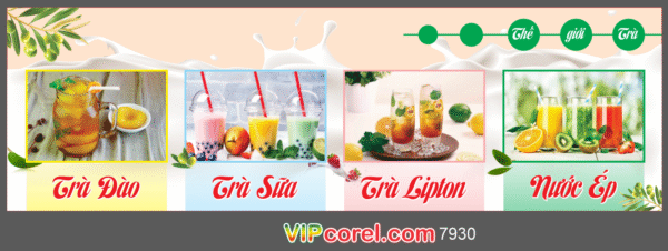 Trang trí decor - Thế giới trà - quán trà sữa