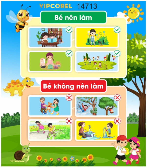 Việc bé nên làm và bé không nên làm file corel