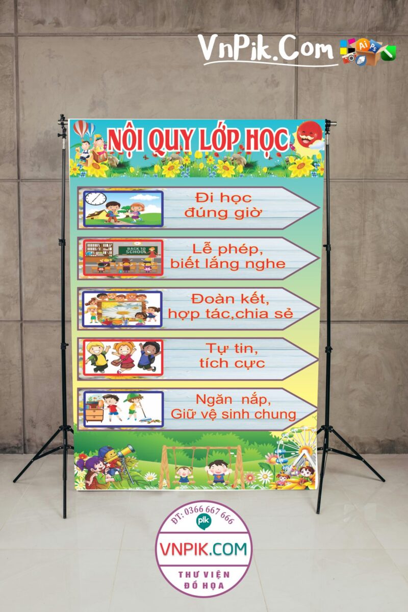 Nội quy lớp học mẫu 1
