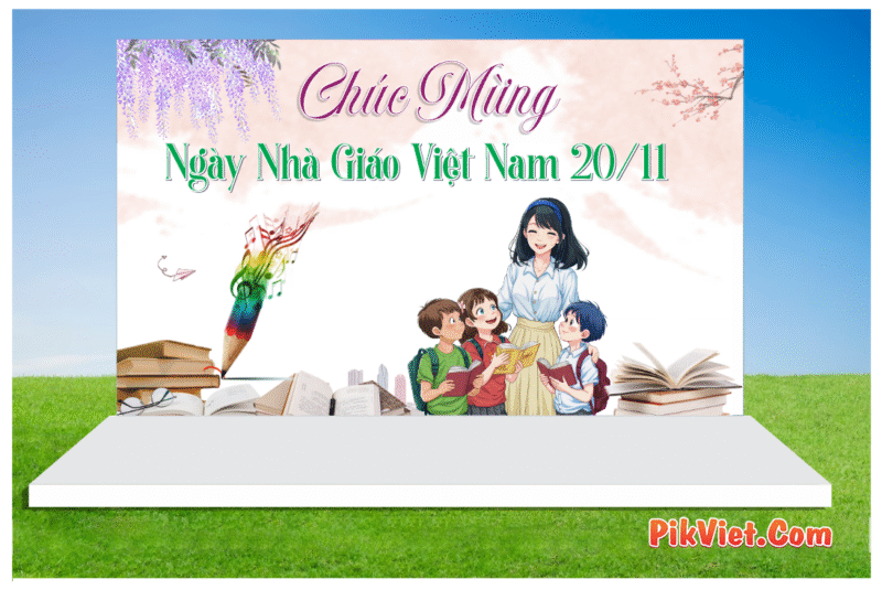 Phông Nền Chào Mừng Ngày Nhà Giáo Việt Nam 20-11 Mẫu 35
