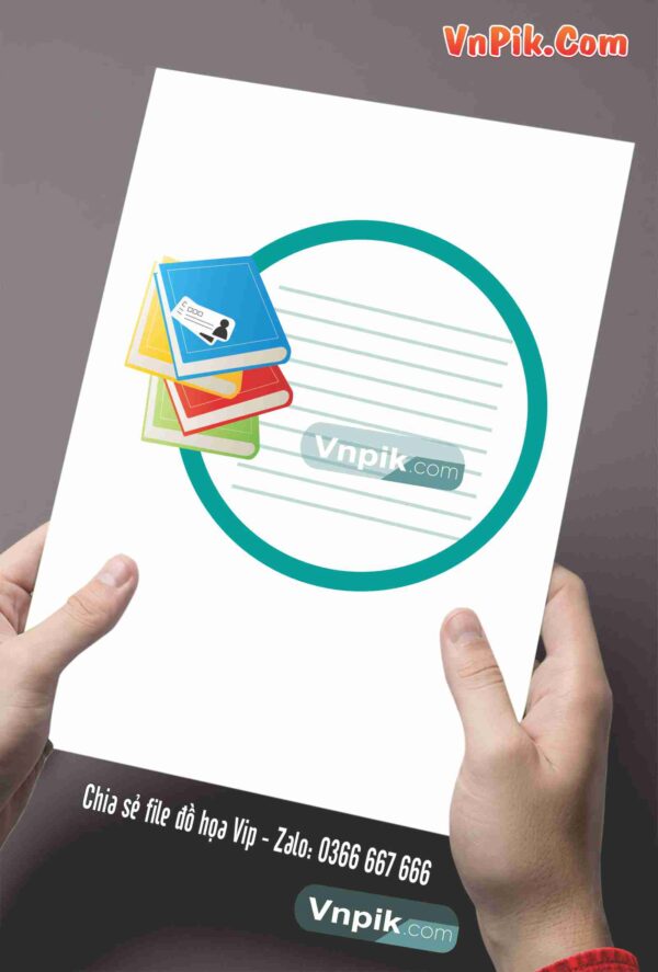File Tem Nhãn Vở Đẹp File Corel X7 Mẫu 32