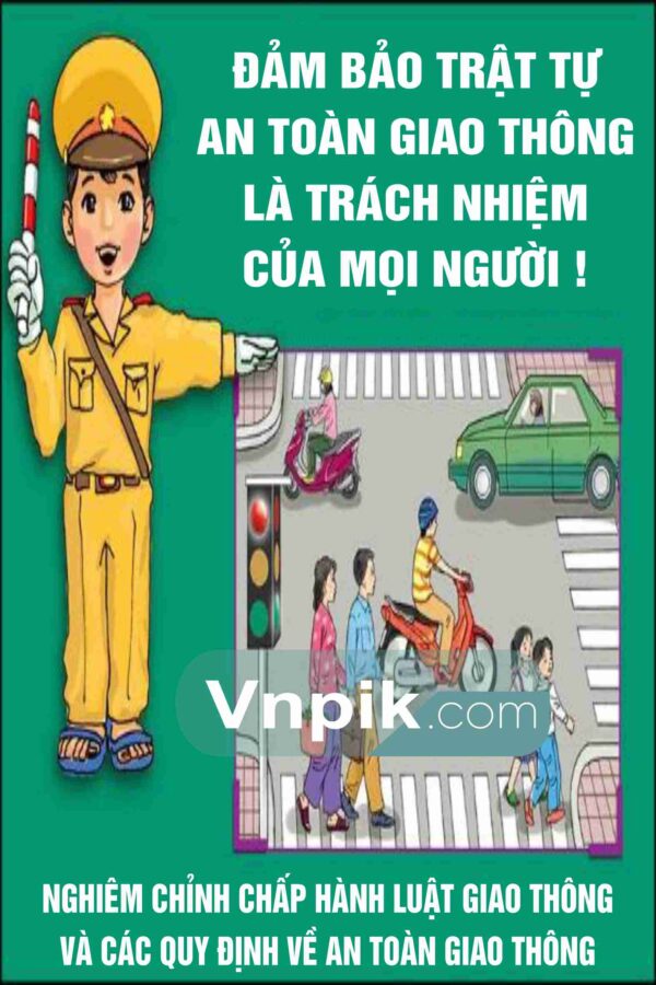 Khẩu hiệu tuyên truyền an toàn giao thông mẫu 1