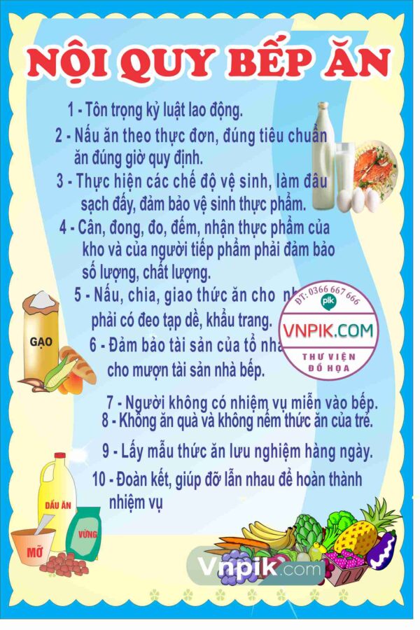 Nội quy bếp ăn